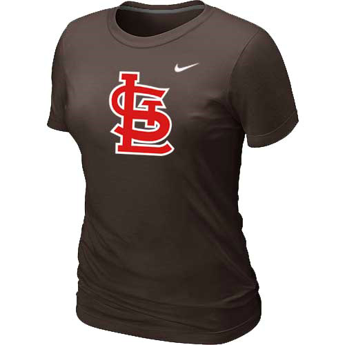 MLB St.Louis Cardinals Heathered Brown Nike Blended T-Shirt