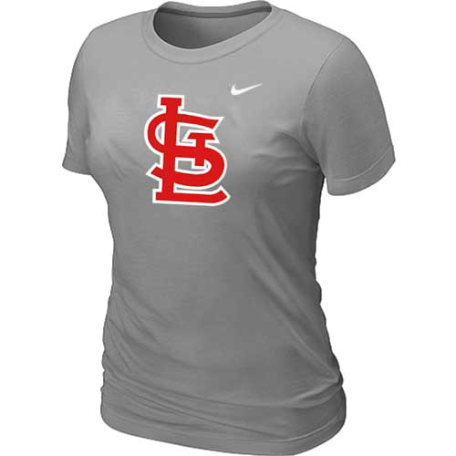 MLB St.Louis Cardinals Heathered L.Grey Nike Blended T-Shirt