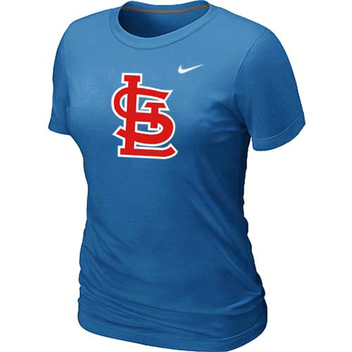 MLB St.Louis Cardinals Heathered L.blue Nike Blended T-Shirt