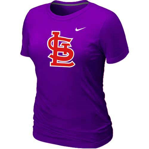 MLB St.Louis Cardinals Heathered Purple Nike Blended T-Shirt