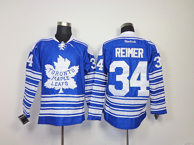 Maple Leafs 34 Reimer Blue Jerseys