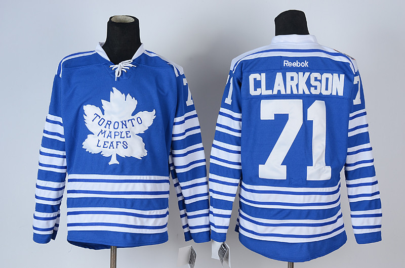 Maple Leafs 71 Clarkson Blue Classic Jerseys