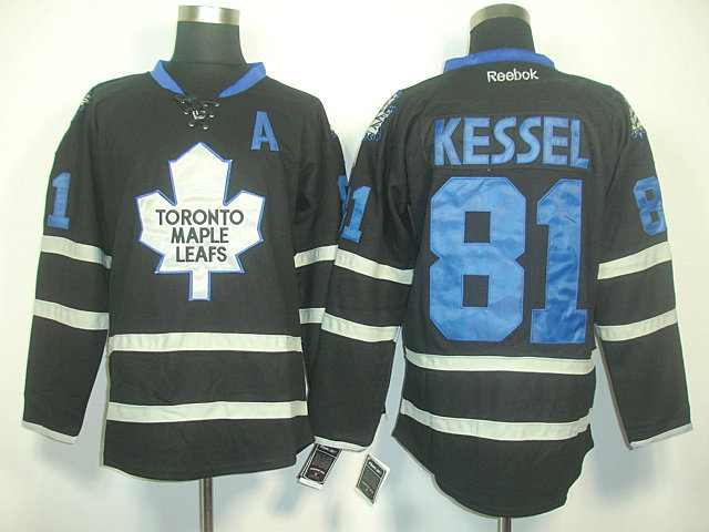 Maple Leafs 81 Kessel Black Ice With A Patch Jerseys