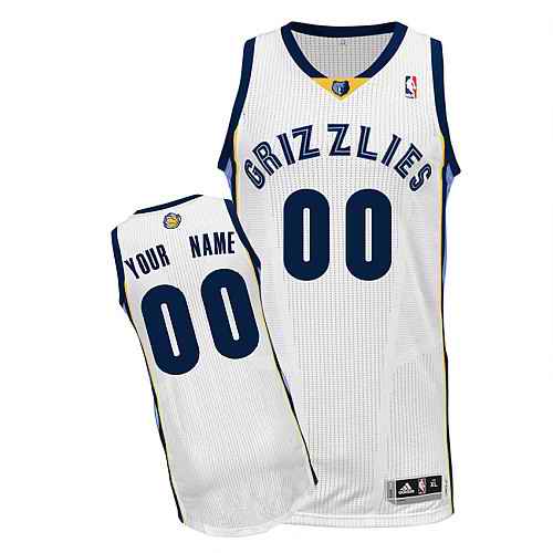 Memphis Grizzlies Custom white Home Jersey
