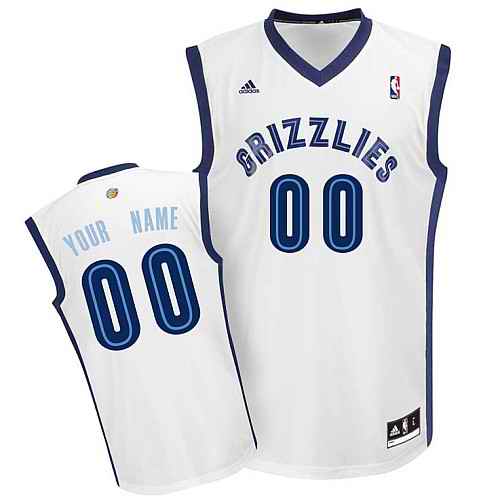 Memphis Grizzlies Custom white adidas Home Jersey