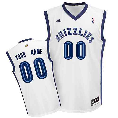 Memphis Grizzlies Youth Custom white Jersey