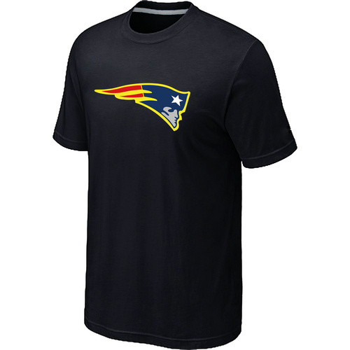 Men's New England Patriots Neon Logo Charcoal Black T-shirt Men's New England Patriots Neon Logo Charcoal Black T-shirt