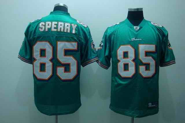 Miami Dolphins 85 Sperry green Jerseys