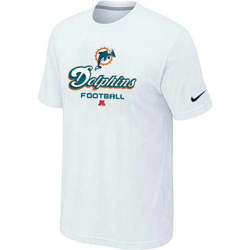 Miami Dolphins Critical Victory White T-Shirt - Click Image to Close