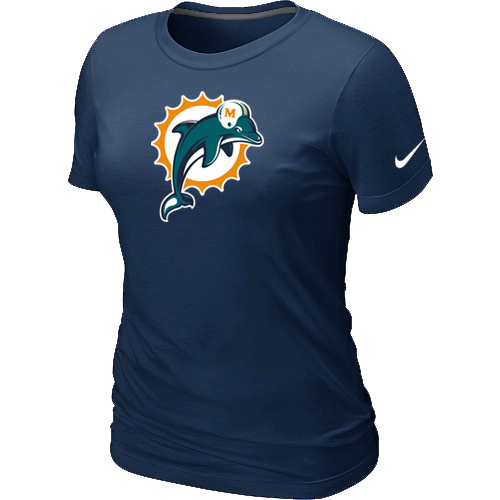 Miami Dolphins D.Blue Women's Logo T-Shirt