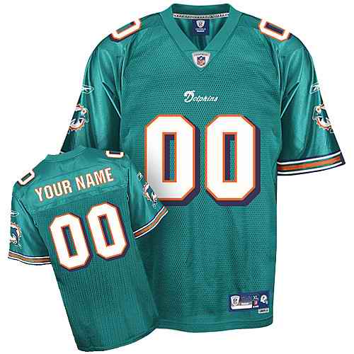 Miami Dolphins Men Customized green Jersey - Click Image to Close