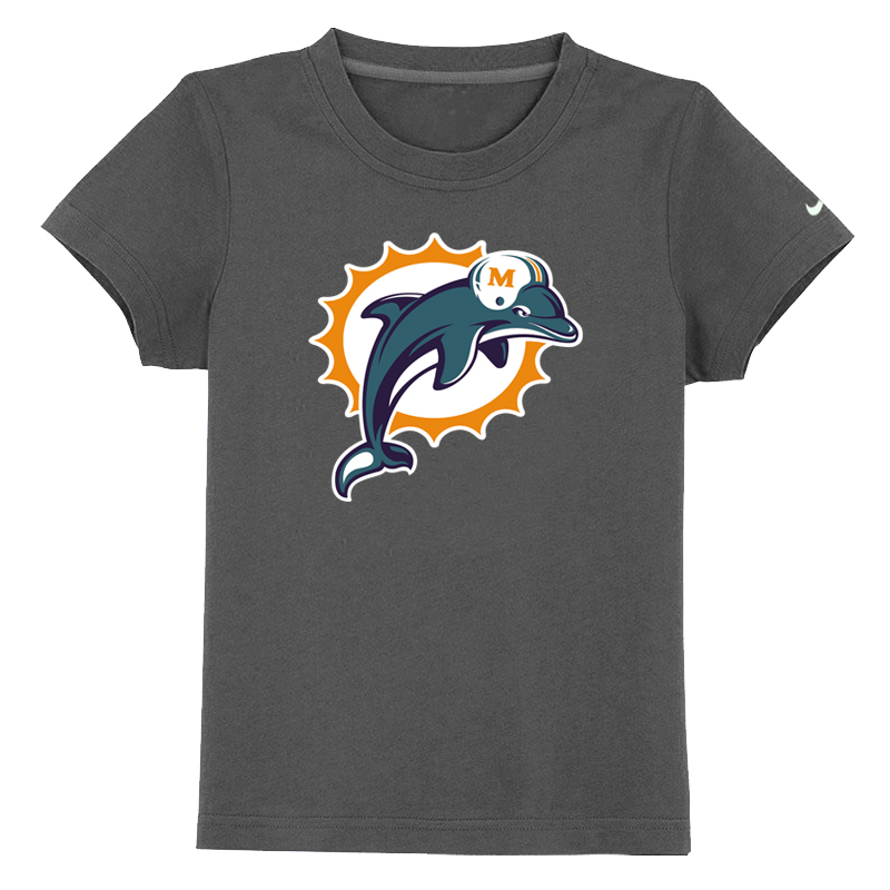 Miami Dolphins Sideline Legend Authentic Youth Logo T-Shirt D.grey