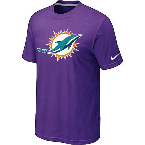 Miami Dolphins Sideline Legend logo T-Shirt Purple