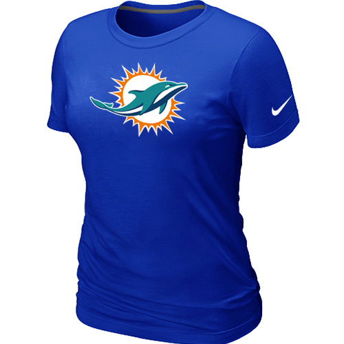Miami Dolphins Sideline Legend logo women's T-Shirt Blue