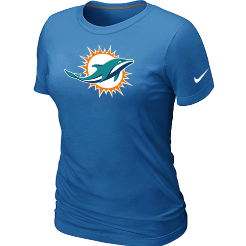 Miami Dolphins Sideline Legend logo women's T-Shirt L.blue