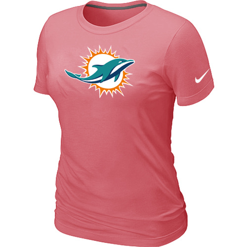 Miami Dolphins Sideline Legend logo women's T-Shirt Pink