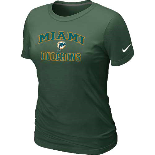 Miami Dolphins Women's Heart & Soul D.Green T-Shirt