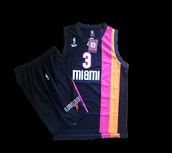 Miami Heat 3 WADE Black Suit