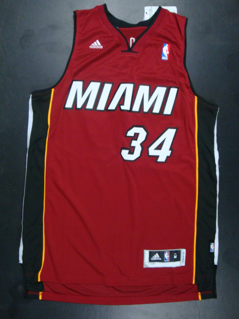 Miami Heat 34 Ray Allen Swingman Red Jersey