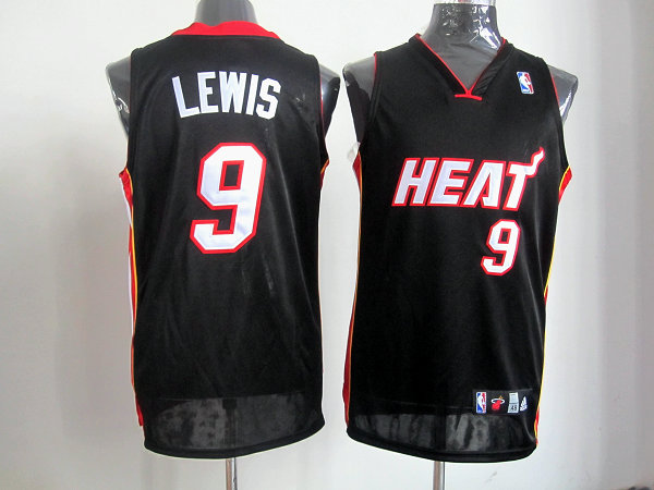 Miami Heat 9 Lewis Black Jerseys