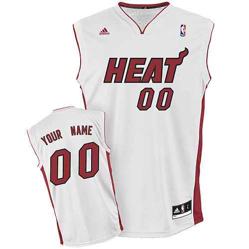 Miami Heat New Custom white adidas Home Jersey