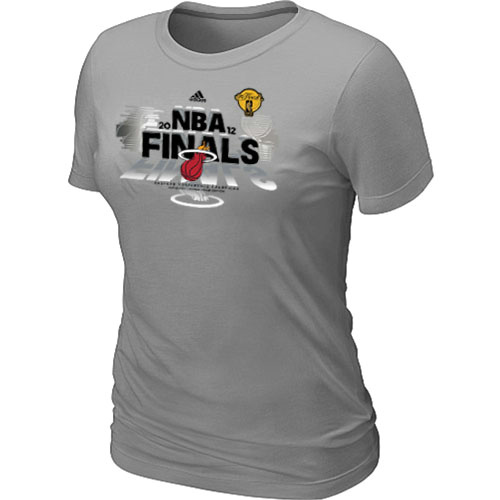 Miami Heat adidas 2012 Eastern Conference Champions Women's L.Grey T-Shirt