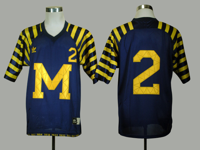 Michigan Wolverines 2 Charles Woodson Navy Blue Under The Lights College Football Jersey