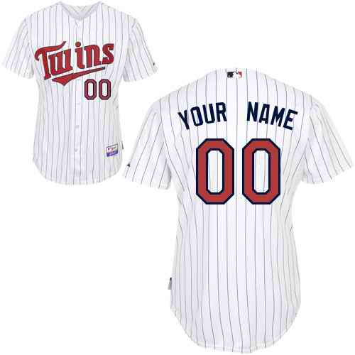 Minnesota Twins White Man Custom Jerseys - Click Image to Close