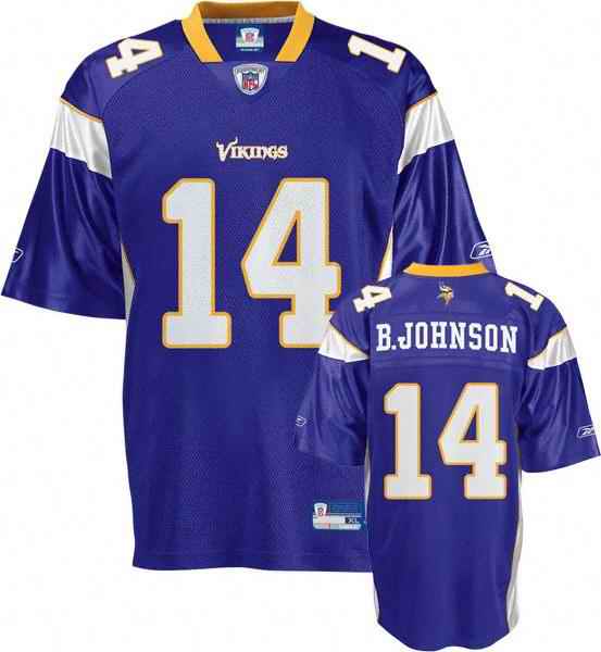 Minnesota Vikings 14 Johnson Purple jerseys