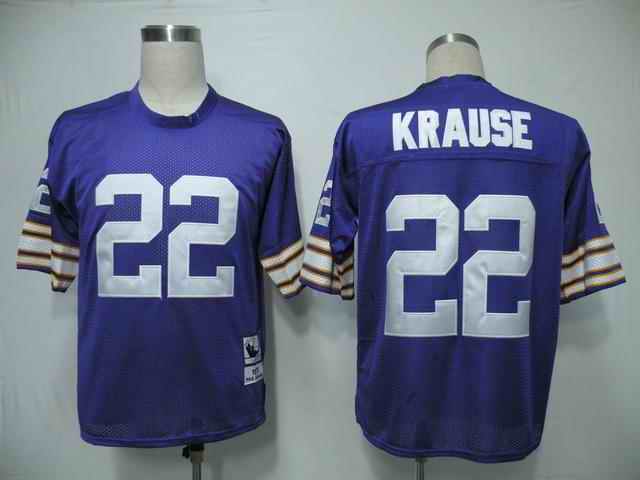 Minnesota Vikings 22 Krause purple m&n Jerseys