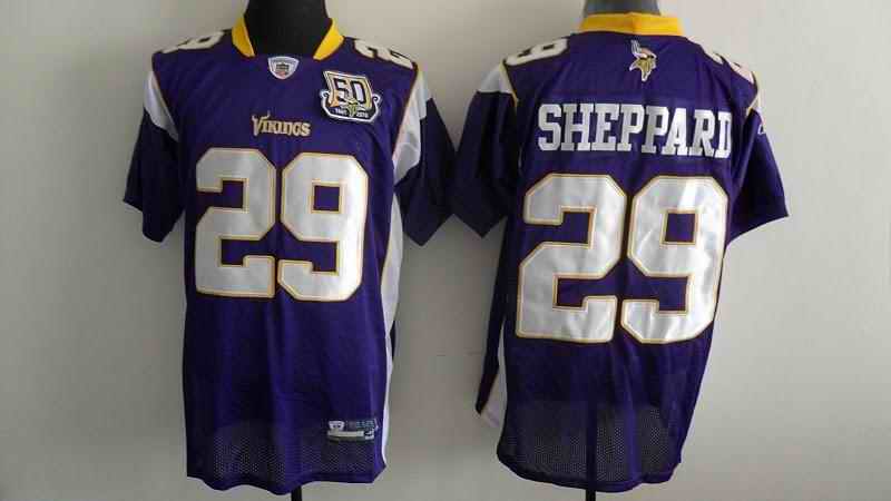 Minnesota Vikings 29 Sheppard purple 50th Jerseys