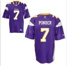 Minnesota Vikings 7 Ponder purple Jerseys