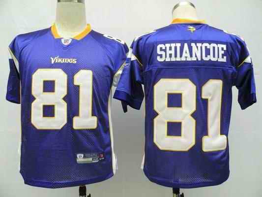 Minnesota Vikings 81 Visanthe Shiancoe purple Jerseys