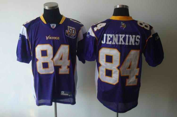 Minnesota Vikings 84 Jenkins purple 50th Jerseys