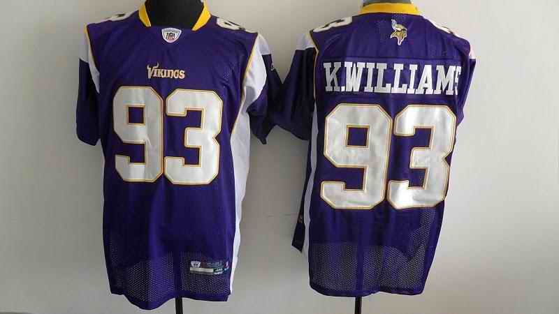 Minnesota Vikings 93 K.Williams purple Jerseys