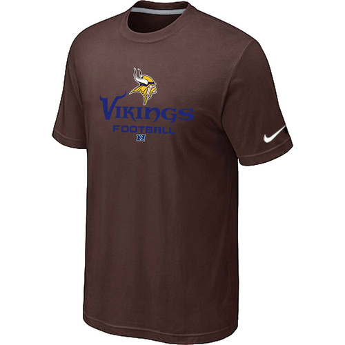 Minnesota Vikings Critical Victory Brown T-Shirt