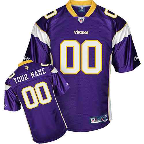 Minnesota Vikings Men Customized purple Jersey