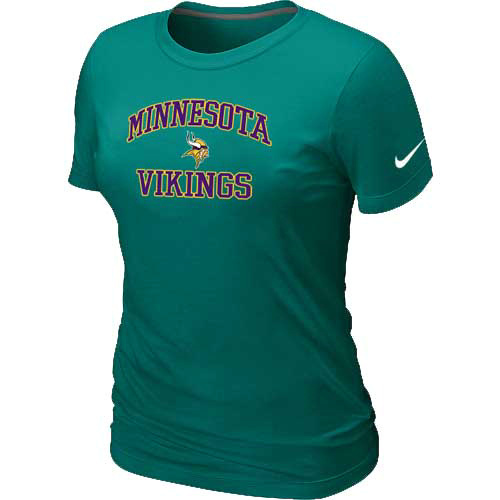 Minnesota Vikings Women's Heart & Soul L.Green T-Shirt
