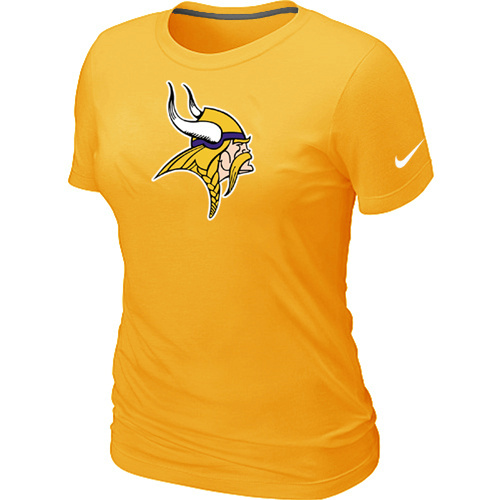 Minnesota Vikings Yellow Women's Logo T-Shirt
