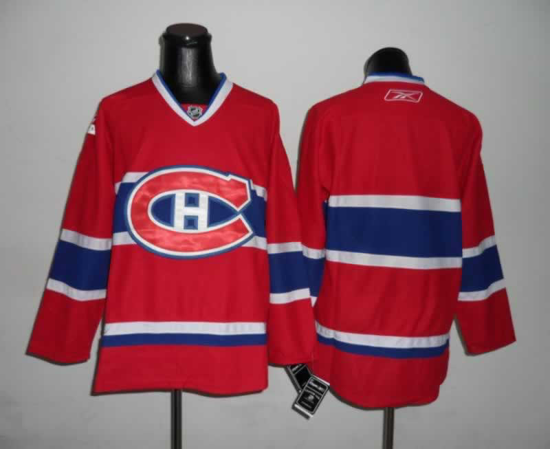 Montreal Canadiens Blank Red Jerseys