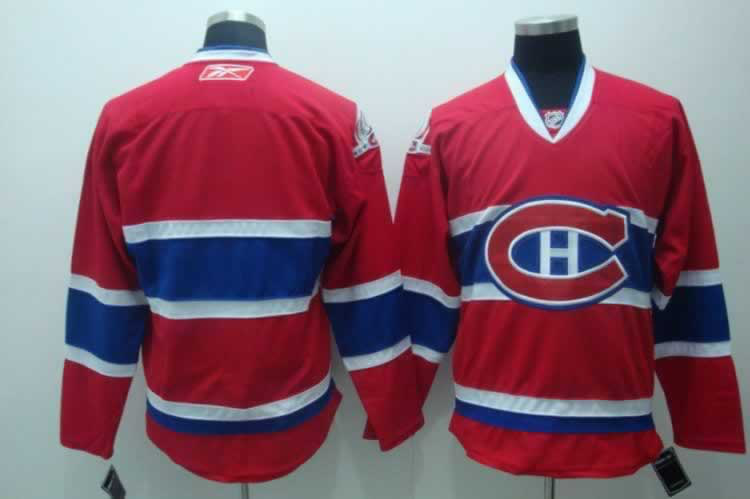 Montreal Canadiens Blank Red Jerseys Kids