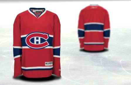 Montreal Canadiens Men Customized Red Jersey