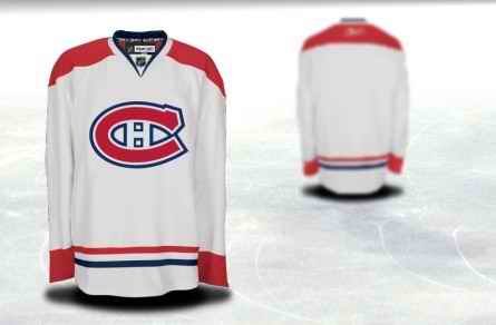 Montreal Canadiens Men Customized White Jersey