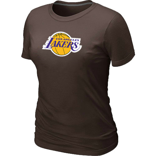 NBA Los Angeles Lakers Big & Tall Primary Logo Brown Women's T-Shirt