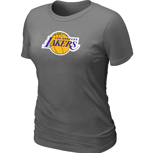 NBA Los Angeles Lakers Big & Tall Primary Logo D.Grey Women's T-Shirt