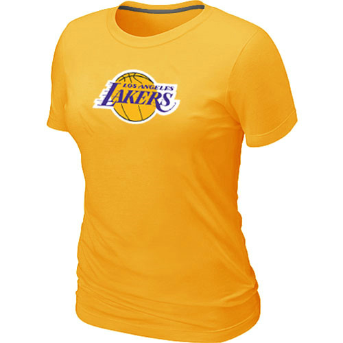 NBA Los Angeles Lakers Big & Tall Primary Logo Yellow Women's T-Shirt