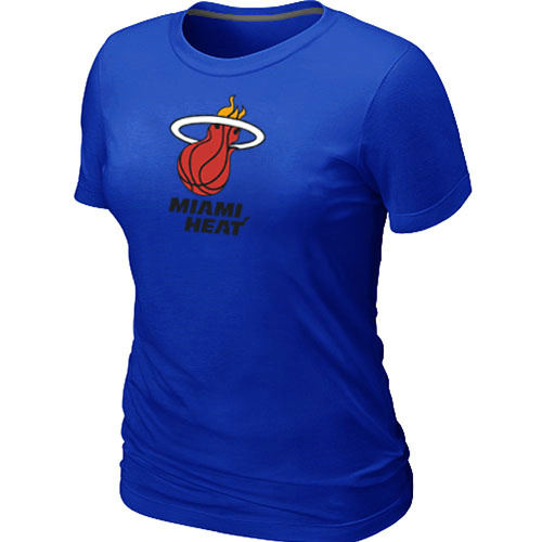 NBA Miami Heat Big & Tall Primary Logo Blue Women's T-Shirt