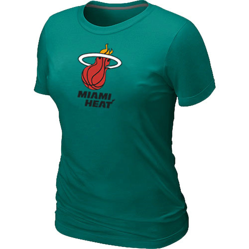 NBA Miami Heat Big & Tall Primary Logo L.Green Women's T-Shirt