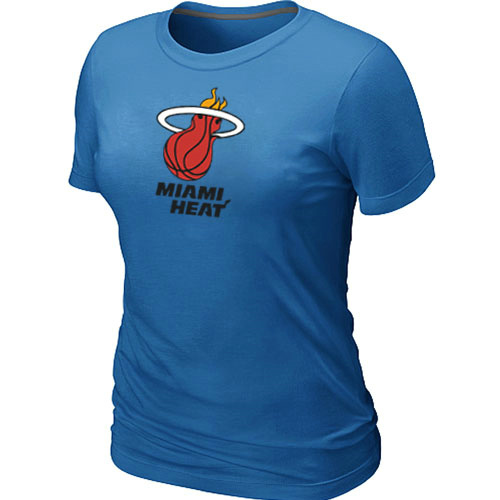 NBA Miami Heat Big & Tall Primary Logo L.blue Women's T-Shirt