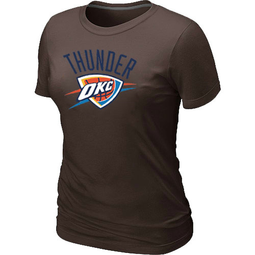NBA Oklahoma City Thunder Big & Tall Primary Logo Brown Women's T-Shirt